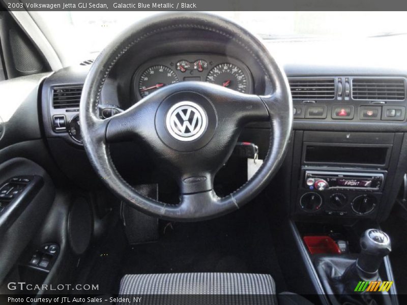 Galactic Blue Metallic / Black 2003 Volkswagen Jetta GLI Sedan