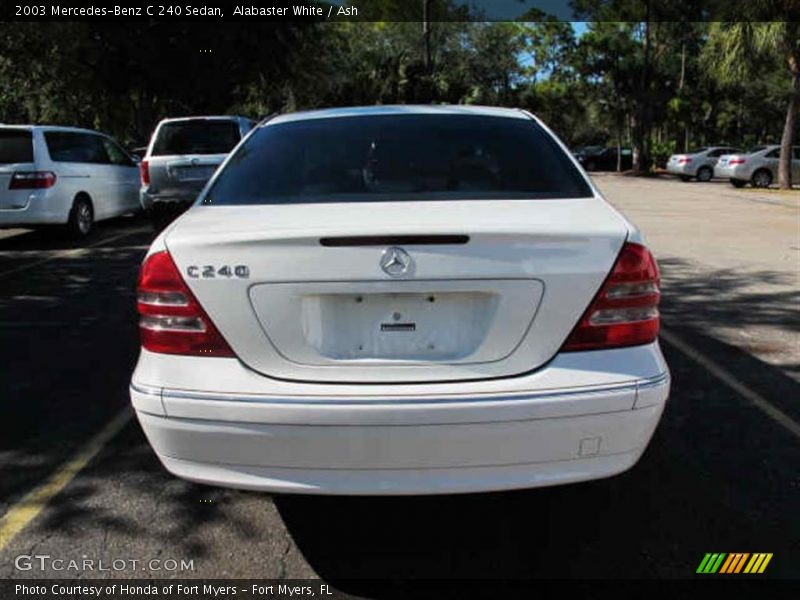 Alabaster White / Ash 2003 Mercedes-Benz C 240 Sedan