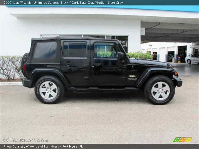 Black / Dark Slate Gray/Medium Slate Gray 2007 Jeep Wrangler Unlimited Sahara