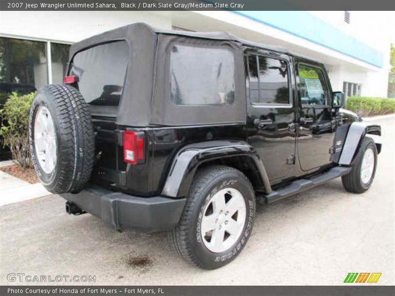 Black / Dark Slate Gray/Medium Slate Gray 2007 Jeep Wrangler Unlimited Sahara