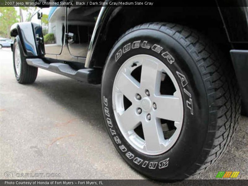 Black / Dark Slate Gray/Medium Slate Gray 2007 Jeep Wrangler Unlimited Sahara