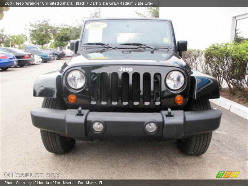 Black / Dark Slate Gray/Medium Slate Gray 2007 Jeep Wrangler Unlimited Sahara