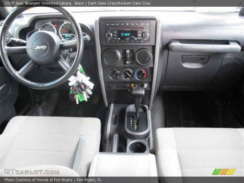 Black / Dark Slate Gray/Medium Slate Gray 2007 Jeep Wrangler Unlimited Sahara