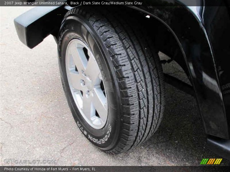 Black / Dark Slate Gray/Medium Slate Gray 2007 Jeep Wrangler Unlimited Sahara