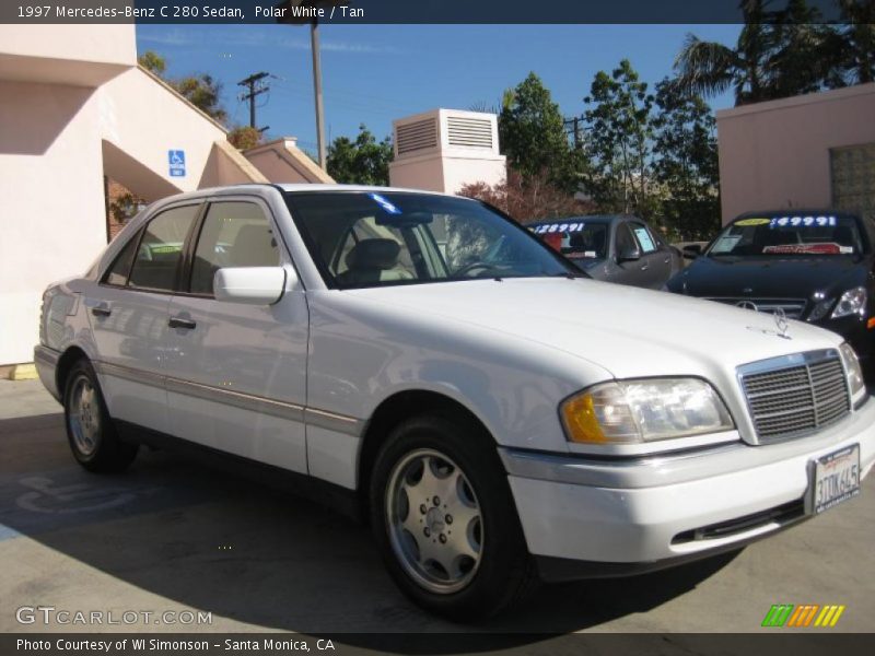 Polar White / Tan 1997 Mercedes-Benz C 280 Sedan