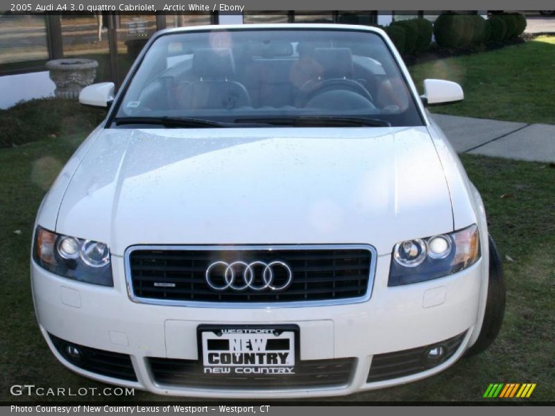 Arctic White / Ebony 2005 Audi A4 3.0 quattro Cabriolet