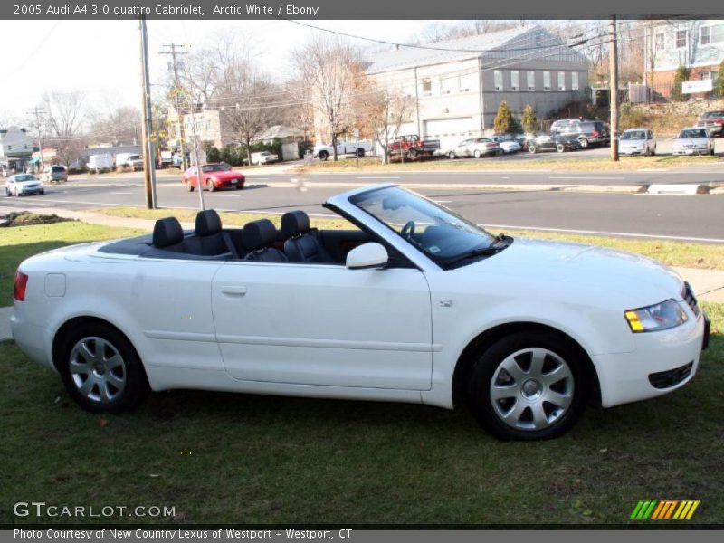 Arctic White / Ebony 2005 Audi A4 3.0 quattro Cabriolet