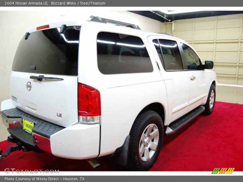 Blizzard White / Steel/Titanium 2004 Nissan Armada LE
