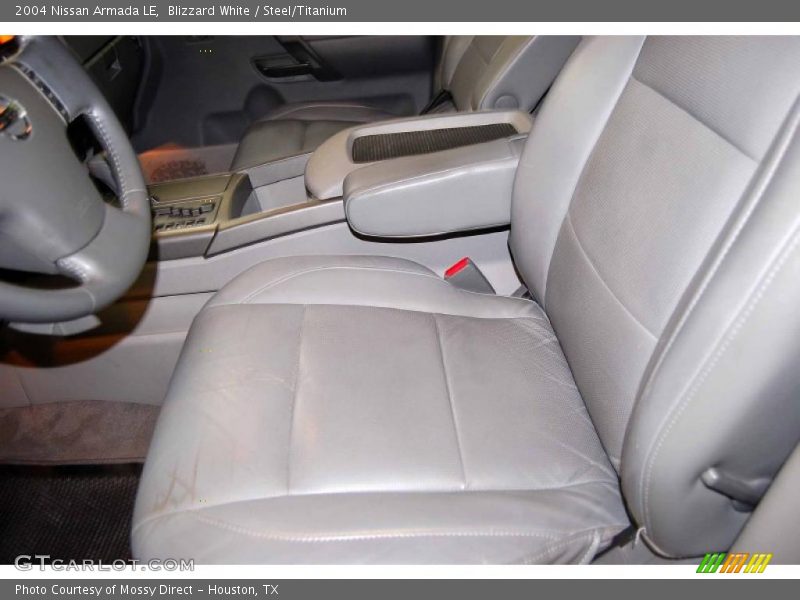 Blizzard White / Steel/Titanium 2004 Nissan Armada LE