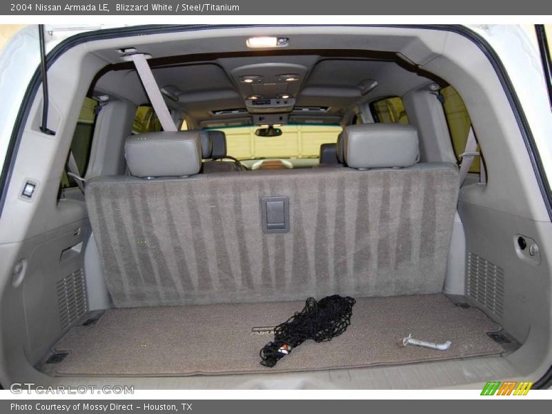 Blizzard White / Steel/Titanium 2004 Nissan Armada LE