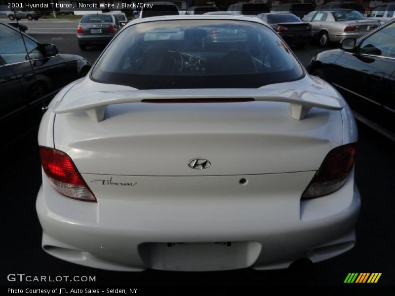 Nordic White / Black/Gray 2001 Hyundai Tiburon