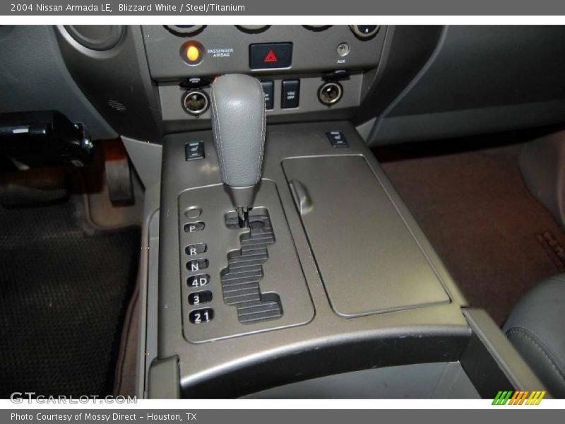Blizzard White / Steel/Titanium 2004 Nissan Armada LE