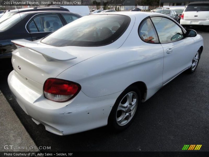 Nordic White / Black/Gray 2001 Hyundai Tiburon