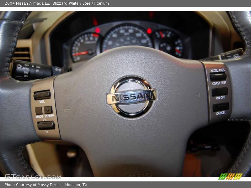 Blizzard White / Steel/Titanium 2004 Nissan Armada LE