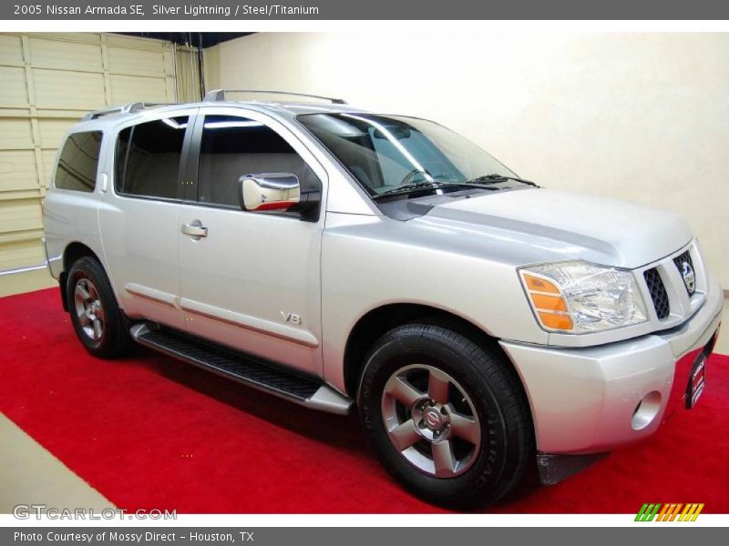 Silver Lightning / Steel/Titanium 2005 Nissan Armada SE
