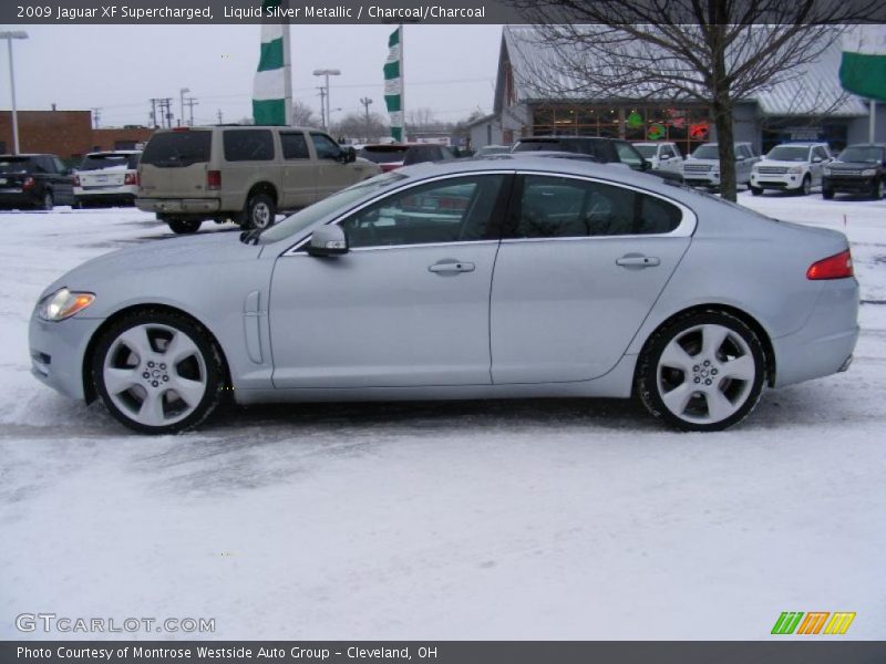 Liquid Silver Metallic / Charcoal/Charcoal 2009 Jaguar XF Supercharged