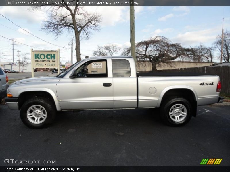  2003 Dakota Sport Club Cab 4x4 Bright Silver Metallic