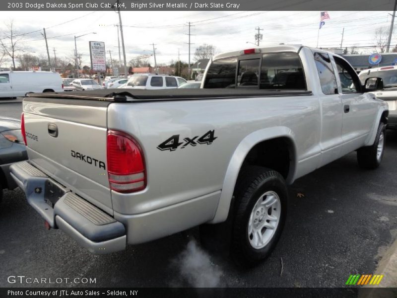  2003 Dakota Sport Club Cab 4x4 Bright Silver Metallic
