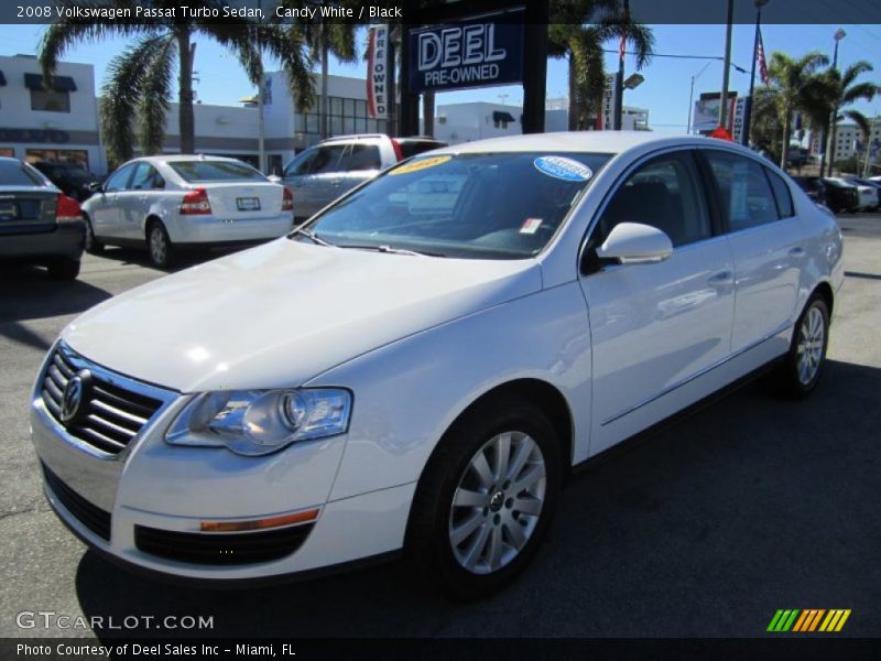 Candy White / Black 2008 Volkswagen Passat Turbo Sedan