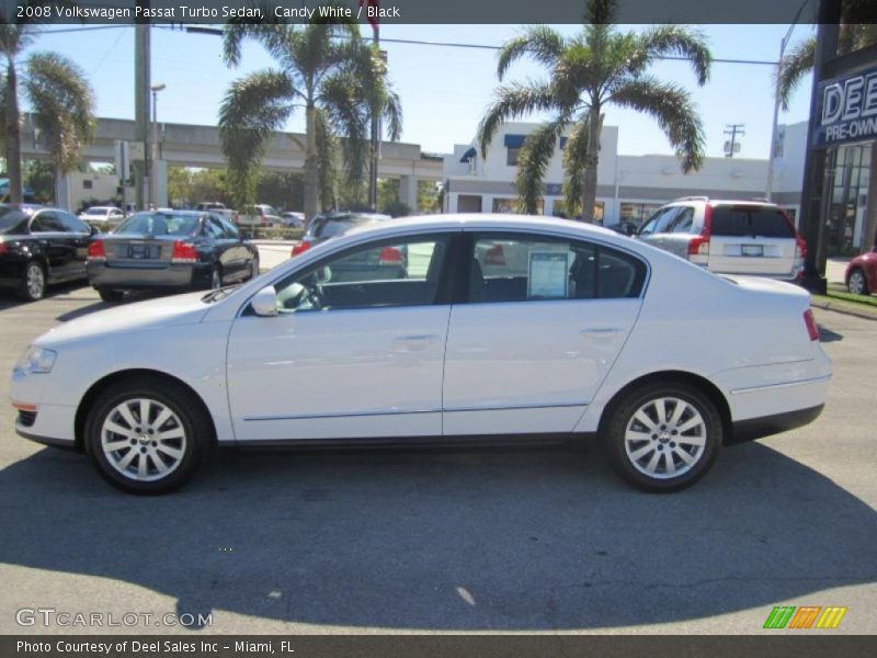 Candy White / Black 2008 Volkswagen Passat Turbo Sedan