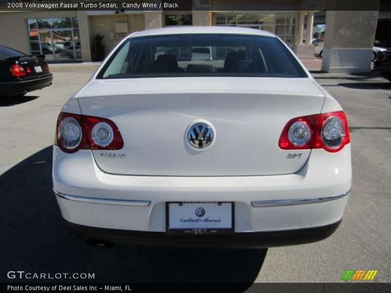 Candy White / Black 2008 Volkswagen Passat Turbo Sedan