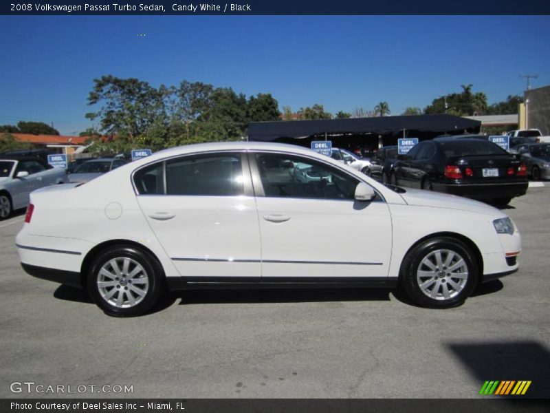 Candy White / Black 2008 Volkswagen Passat Turbo Sedan