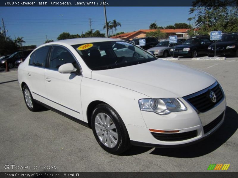 Candy White / Black 2008 Volkswagen Passat Turbo Sedan