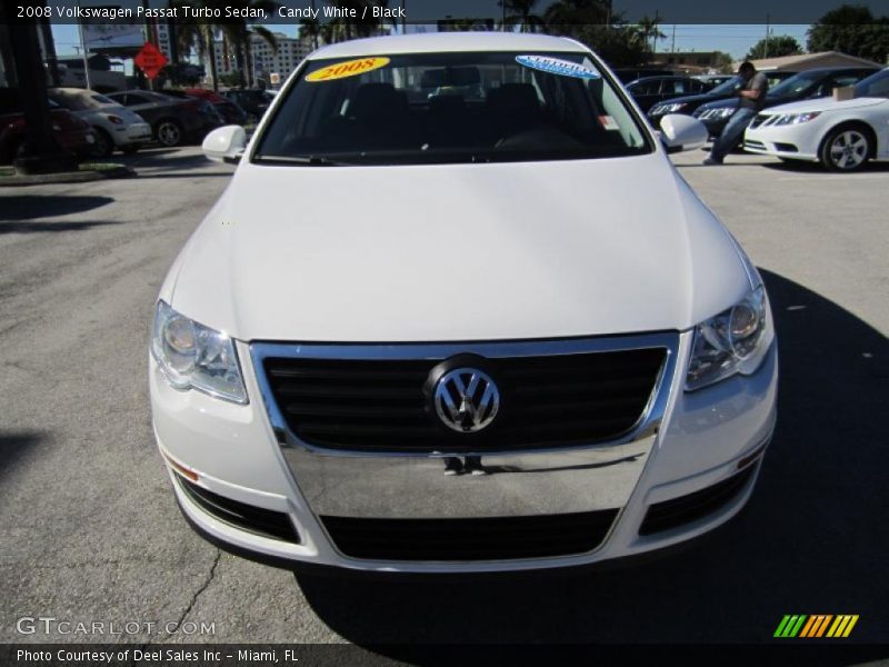 Candy White / Black 2008 Volkswagen Passat Turbo Sedan
