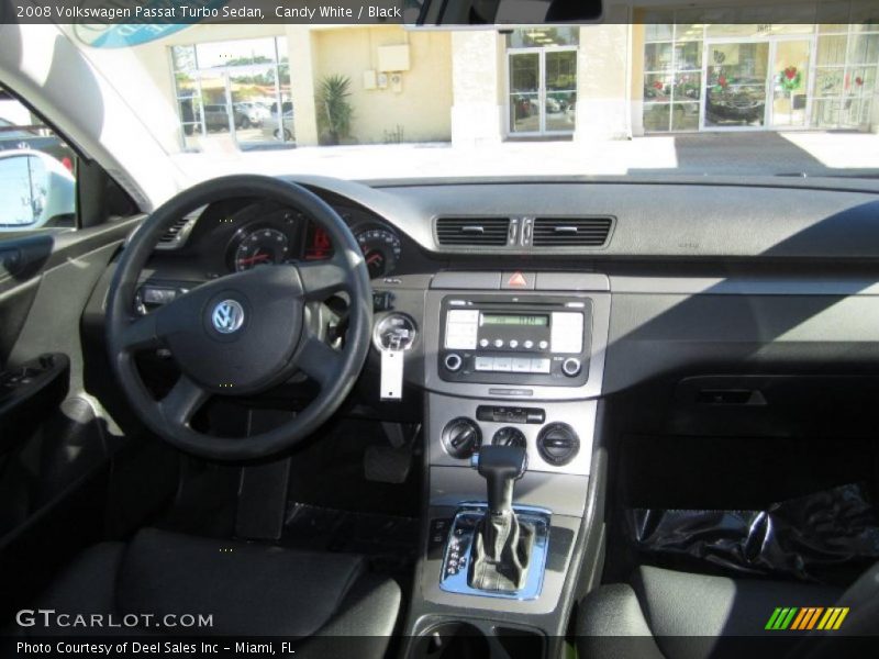 Candy White / Black 2008 Volkswagen Passat Turbo Sedan