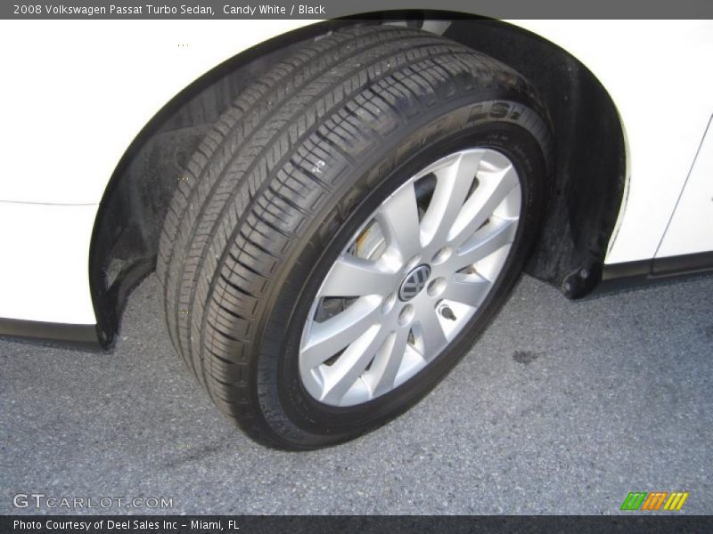 Candy White / Black 2008 Volkswagen Passat Turbo Sedan