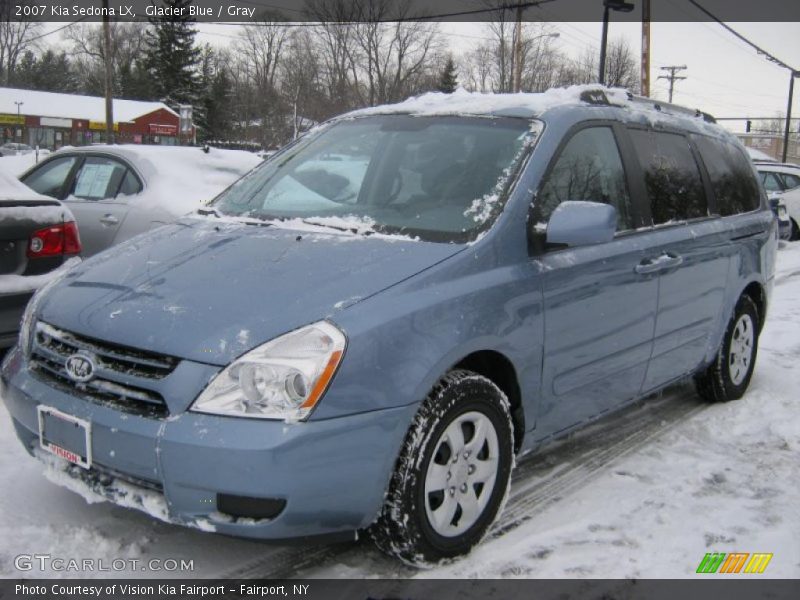 Glacier Blue / Gray 2007 Kia Sedona LX