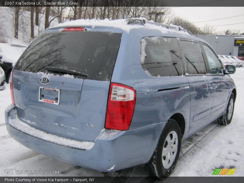 Glacier Blue / Gray 2007 Kia Sedona LX