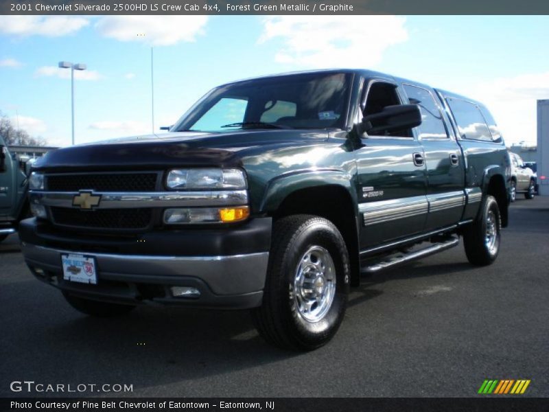 Forest Green Metallic / Graphite 2001 Chevrolet Silverado 2500HD LS Crew Cab 4x4