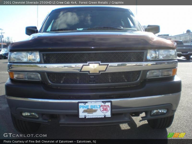 Forest Green Metallic / Graphite 2001 Chevrolet Silverado 2500HD LS Crew Cab 4x4