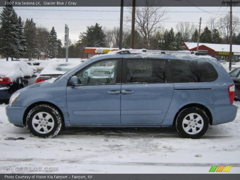 Glacier Blue / Gray 2007 Kia Sedona LX