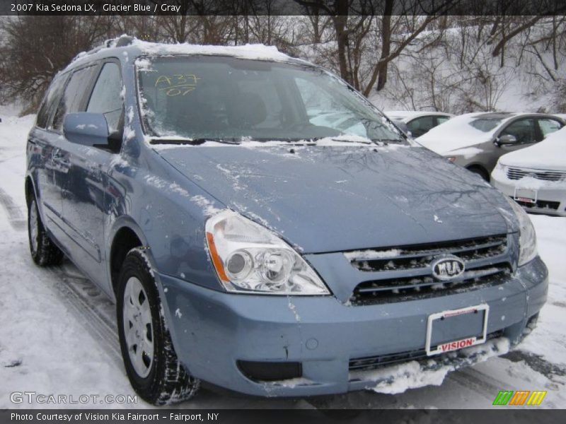 Glacier Blue / Gray 2007 Kia Sedona LX