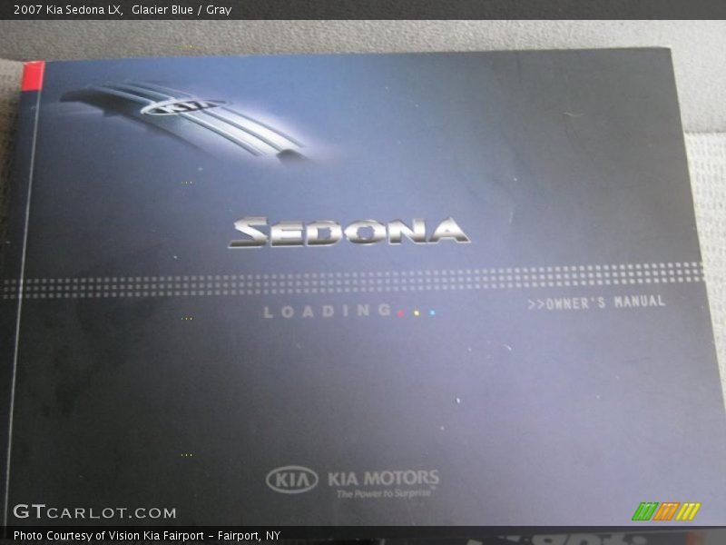 Glacier Blue / Gray 2007 Kia Sedona LX