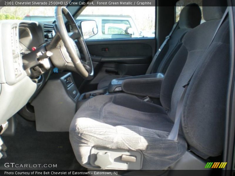 Forest Green Metallic / Graphite 2001 Chevrolet Silverado 2500HD LS Crew Cab 4x4