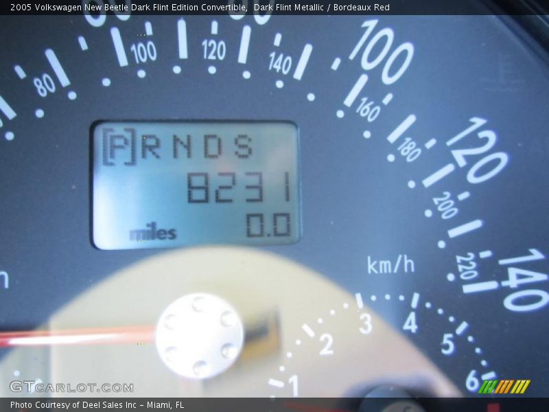 Dark Flint Metallic / Bordeaux Red 2005 Volkswagen New Beetle Dark Flint Edition Convertible