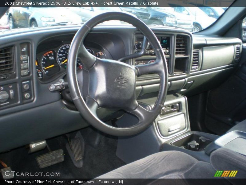 Forest Green Metallic / Graphite 2001 Chevrolet Silverado 2500HD LS Crew Cab 4x4