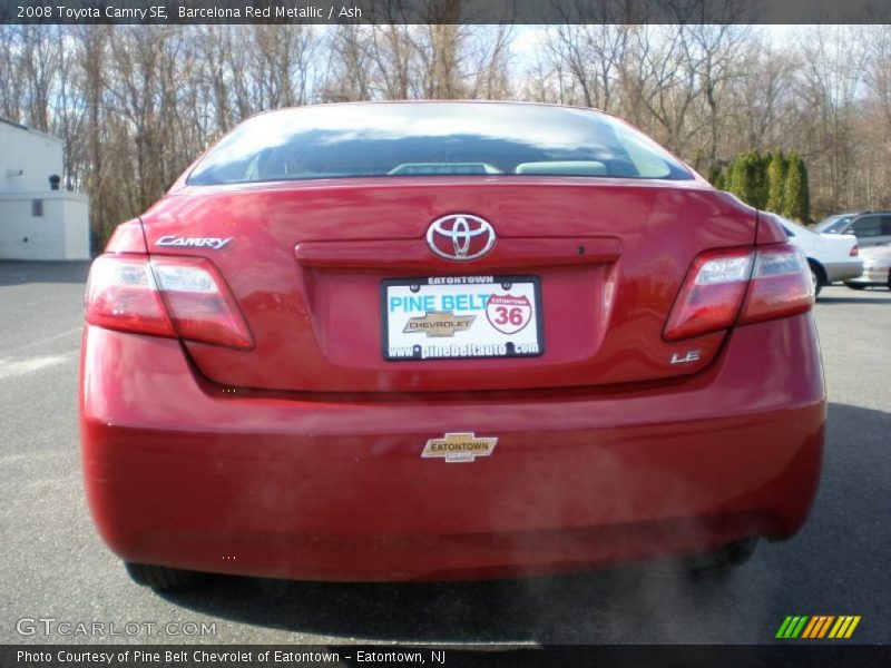 Barcelona Red Metallic / Ash 2008 Toyota Camry SE