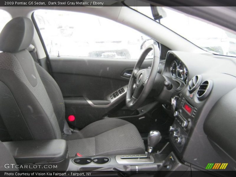 Dark Steel Gray Metallic / Ebony 2009 Pontiac G6 Sedan