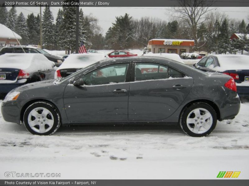 Dark Steel Gray Metallic / Ebony 2009 Pontiac G6 Sedan