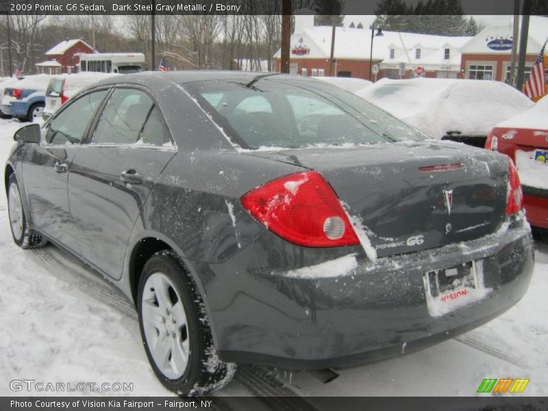 Dark Steel Gray Metallic / Ebony 2009 Pontiac G6 Sedan
