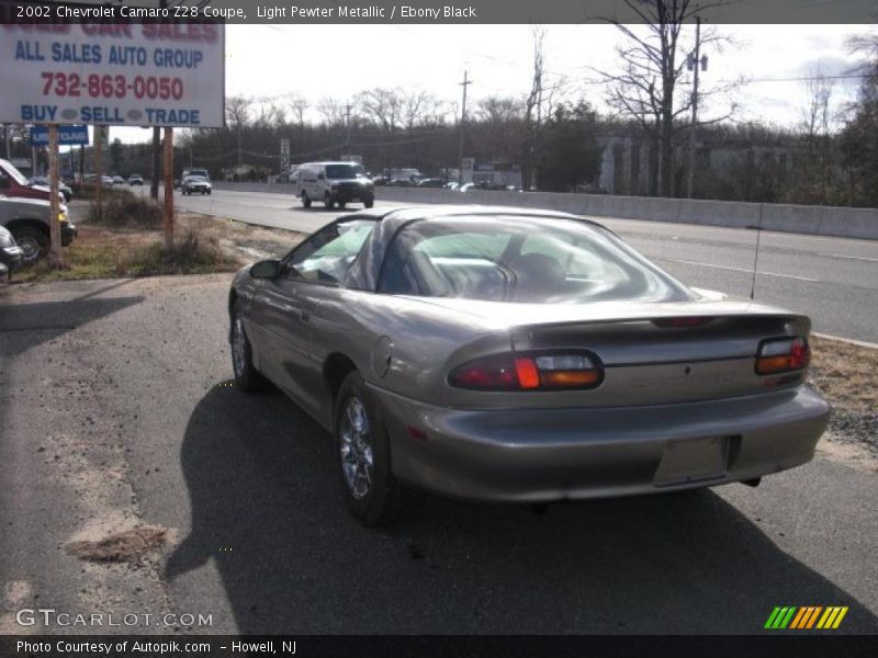 Light Pewter Metallic / Ebony Black 2002 Chevrolet Camaro Z28 Coupe
