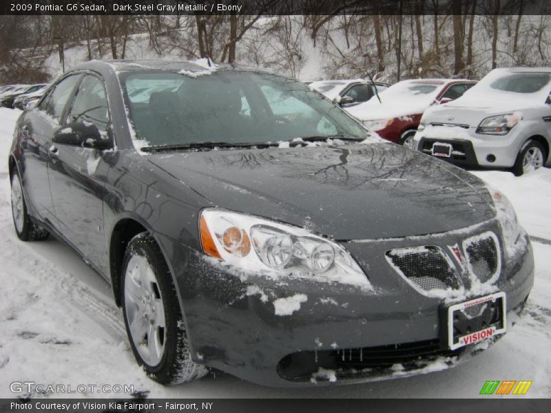 Dark Steel Gray Metallic / Ebony 2009 Pontiac G6 Sedan