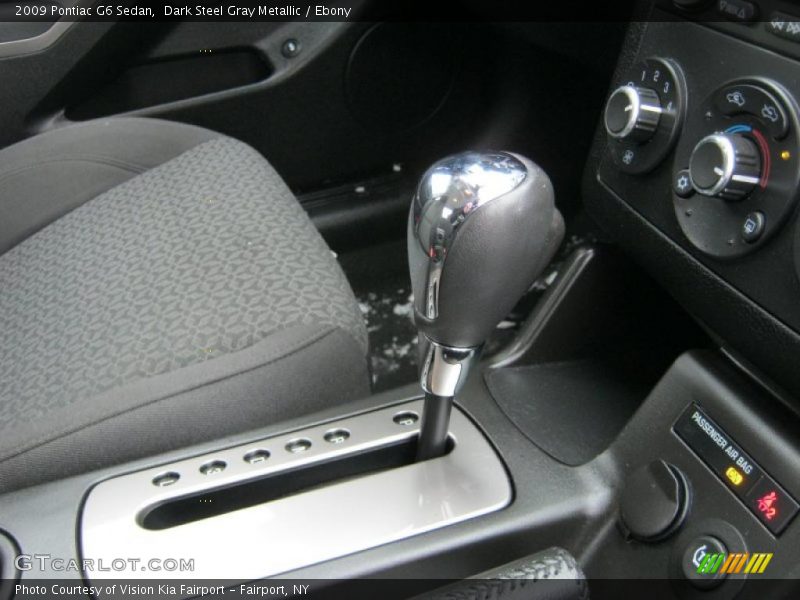 Dark Steel Gray Metallic / Ebony 2009 Pontiac G6 Sedan