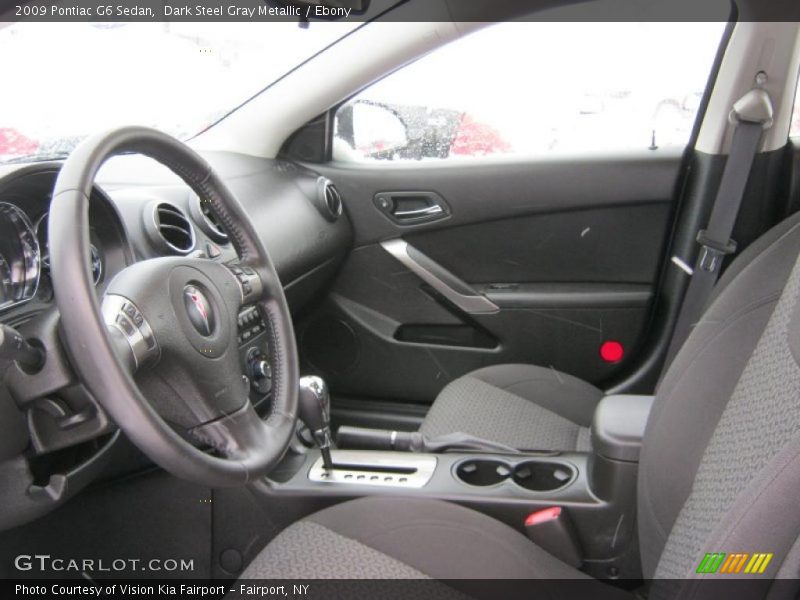 Dark Steel Gray Metallic / Ebony 2009 Pontiac G6 Sedan