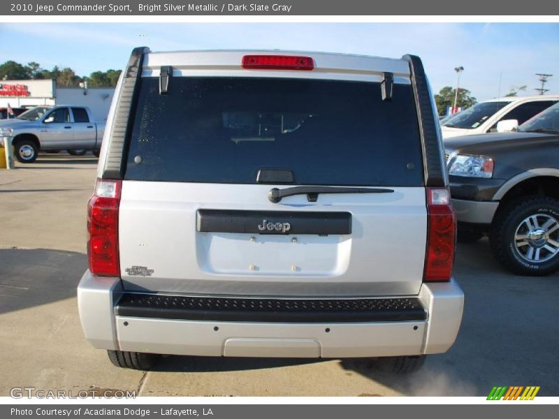 Bright Silver Metallic / Dark Slate Gray 2010 Jeep Commander Sport