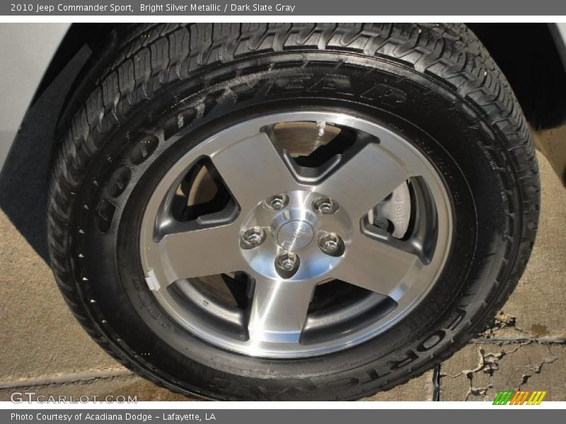 Bright Silver Metallic / Dark Slate Gray 2010 Jeep Commander Sport